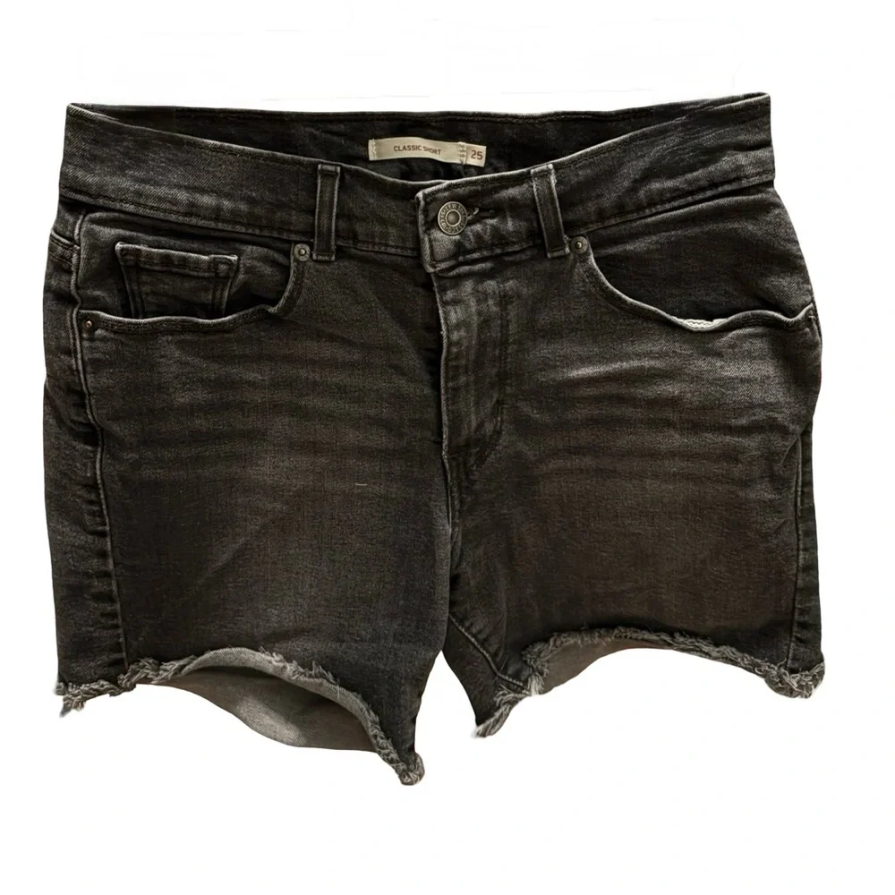 Levi's Black Jean Shorts for Women - Picture 3 of 10